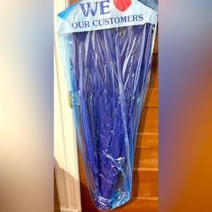 Dry cleaned and ready to wear royal blue dress with sequins on the arms.